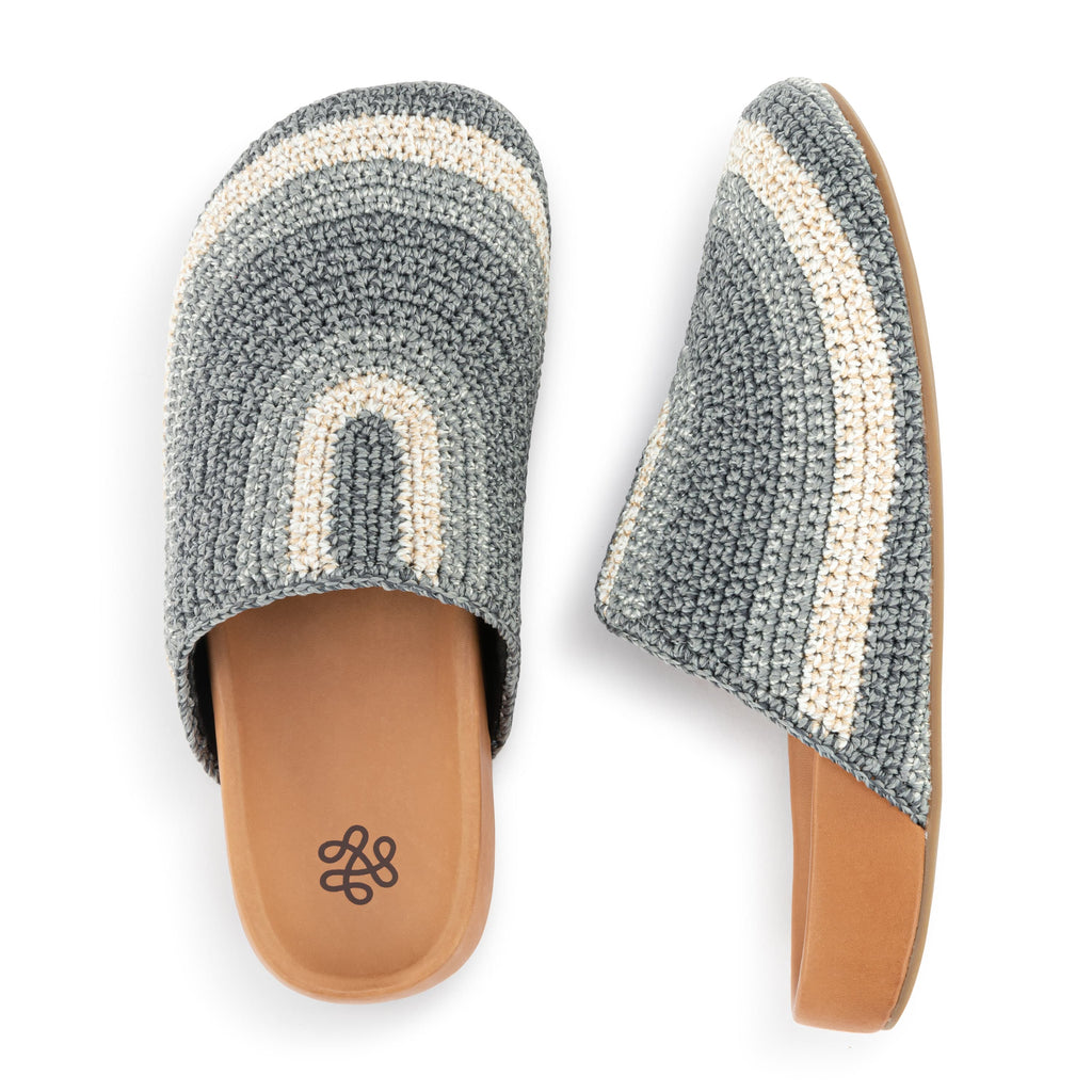 The Sak Bolinas Clog - Hand Crochet - Desert Stripe