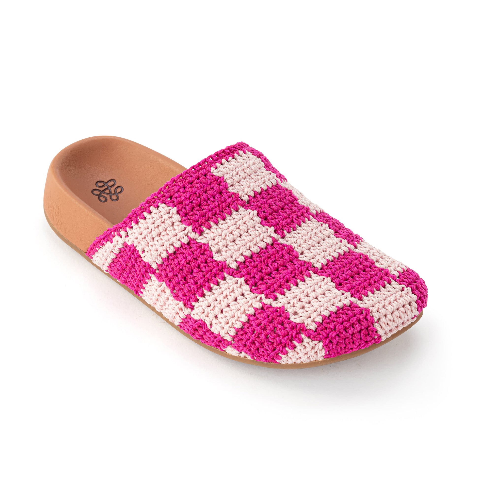 The Sak Bolinas Clog Kids Crochet - |Pink Check|