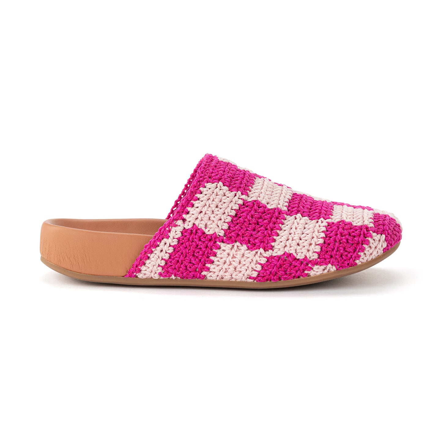The Sak Bolinas Clog Kids Crochet - |Pink Check|