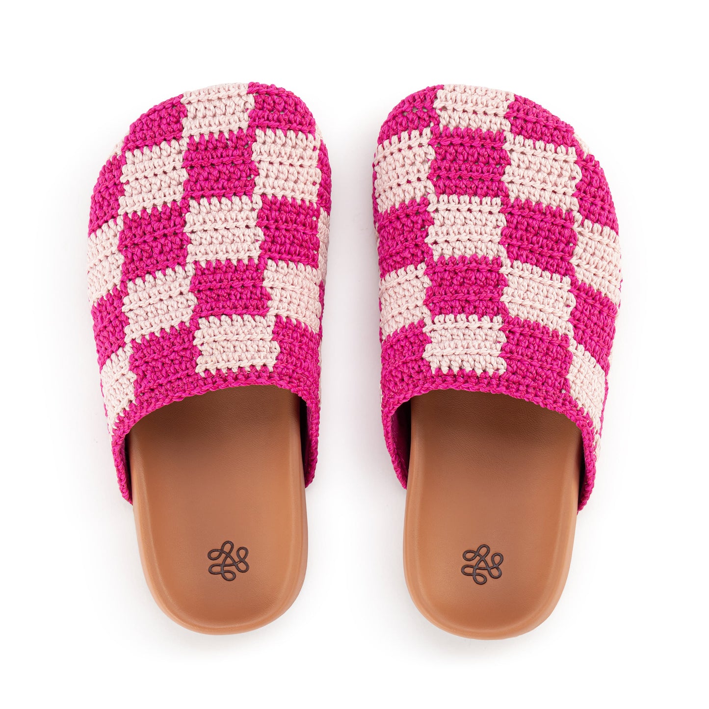The Sak Bolinas Clog Kids Crochet - |Pink Check|