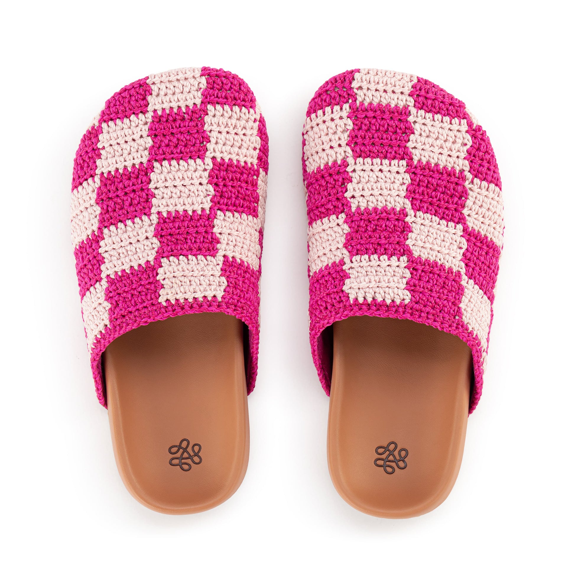The Sak Bolinas Clog Kids Crochet - |Pink Check|