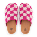 The Sak Bolinas Clog - Hand Crochet - Pink Check