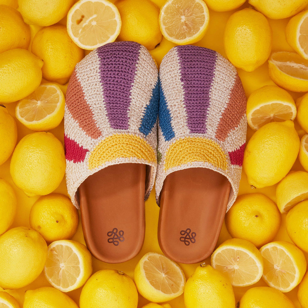 The Sak Bolinas Clog - Hand Crochet - Multi Sunbeam