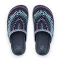 The Sak Bolinas Clog - Hand Crochet - Lapis Stripe