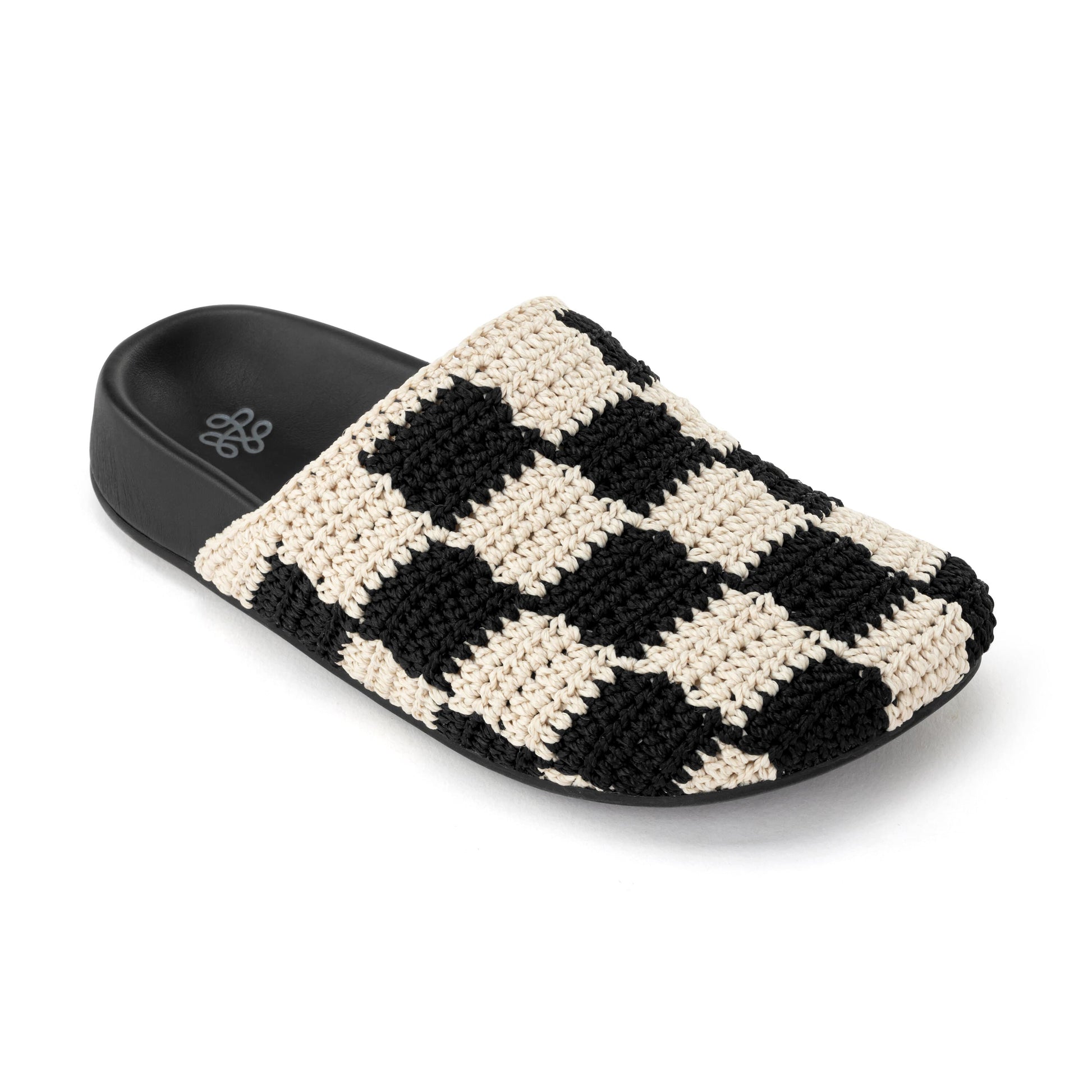 The Sak Bolinas Clog Kids Crochet - |Black Check|