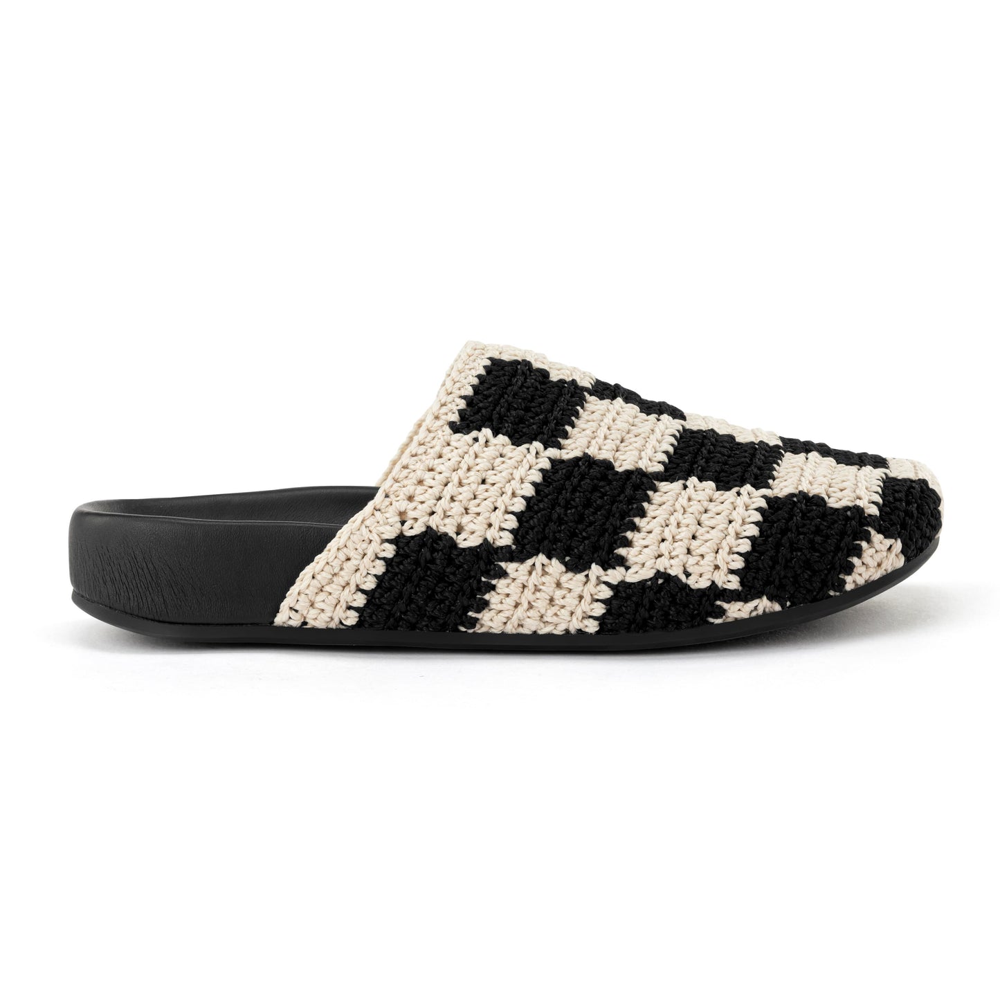 The Sak Bolinas Clog Kids Crochet - |Black Check|