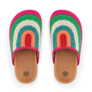 Bolinas Clog - Kids - Hand Crochet - Beach Stripe