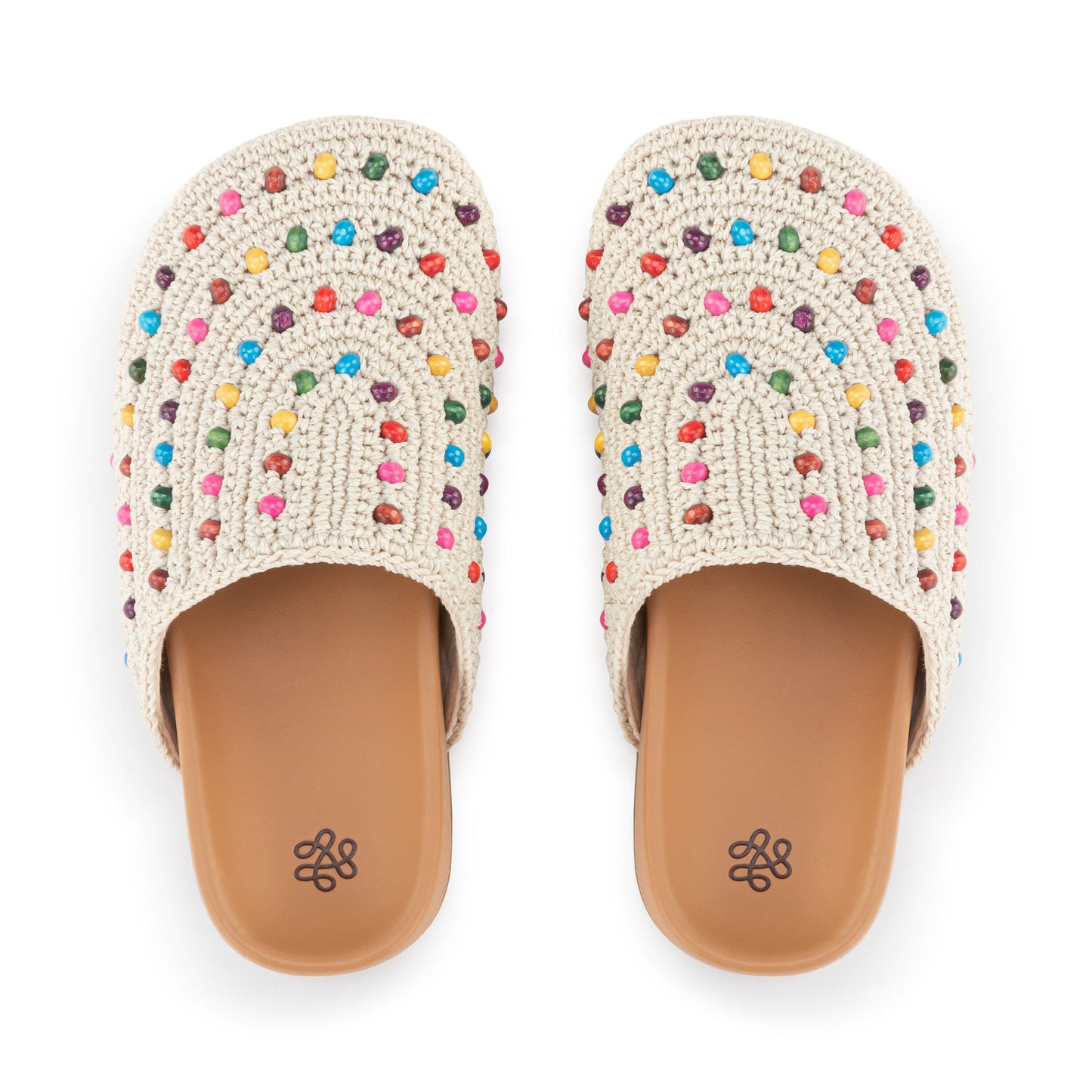 The Sak Bolinas Clog Kids Crochet - |Ecru Multi Beads|