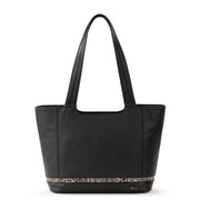 De Young Tote - Leather - Black Snake Block
