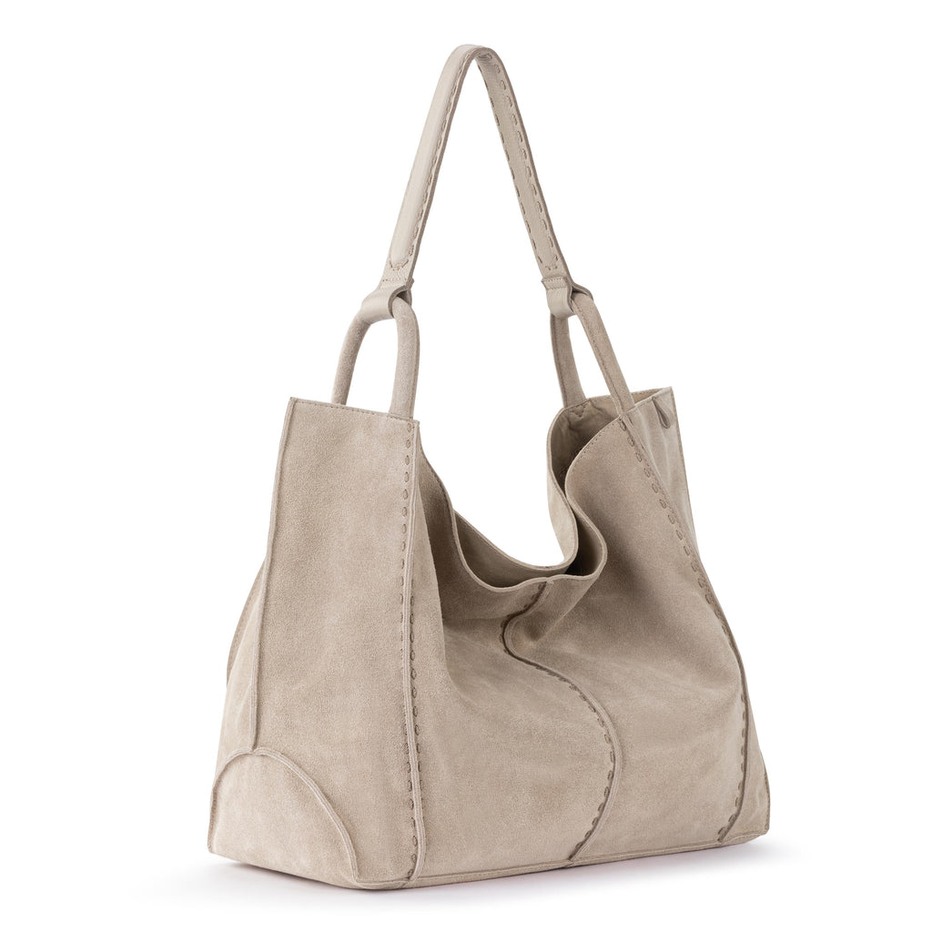 The Sak Los Feliz Large Tote - Leather - Sand Suede