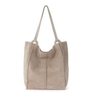 Los Feliz Tall Tote - Leather - Sand Suede