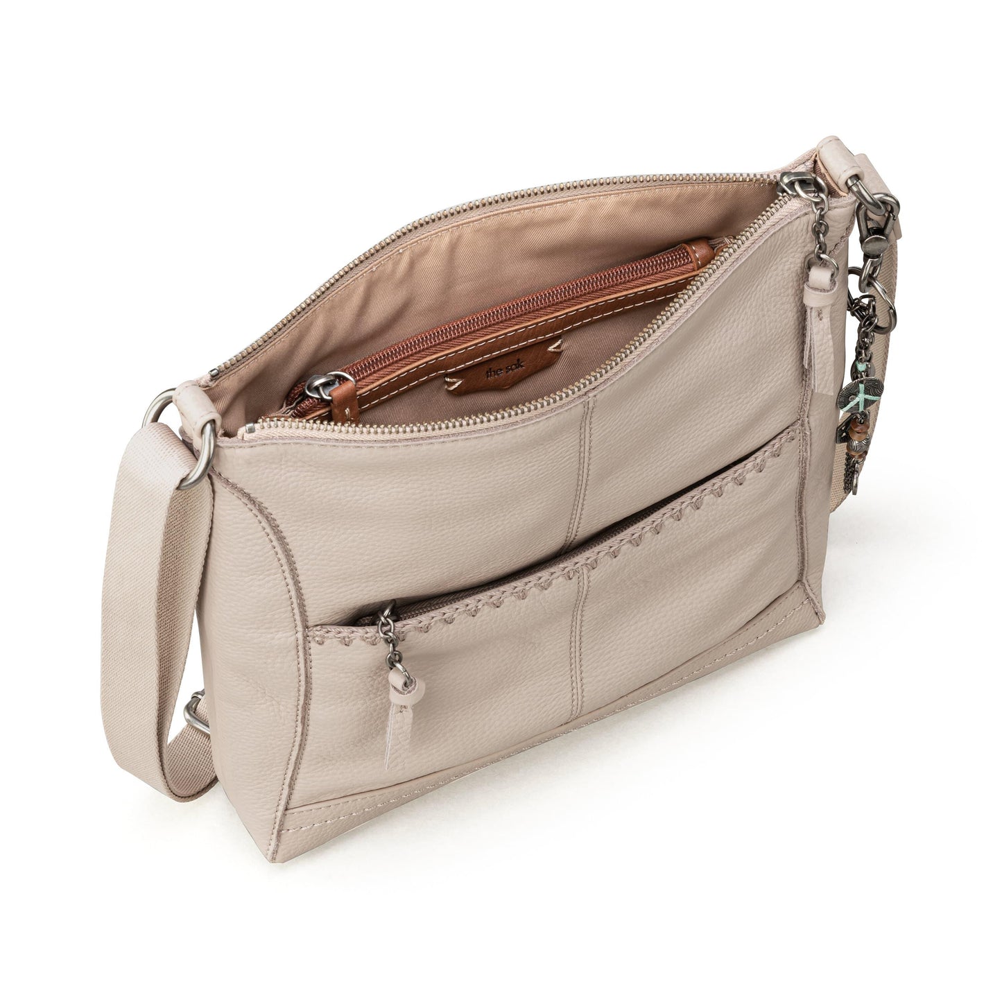 The Sak Lucia Crossbody Leather - |Sand Stitch|