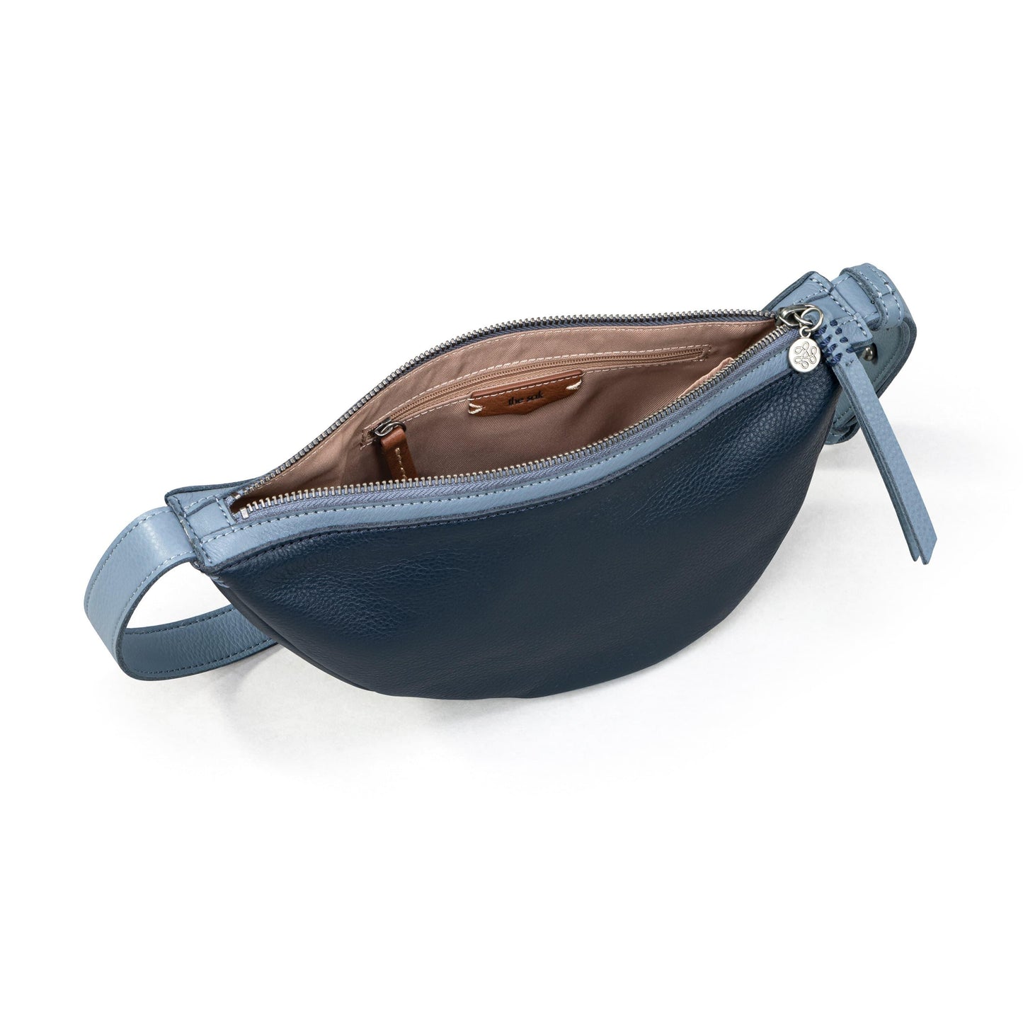The Sak Tess Sling Bag Leather - |Indigo Block|