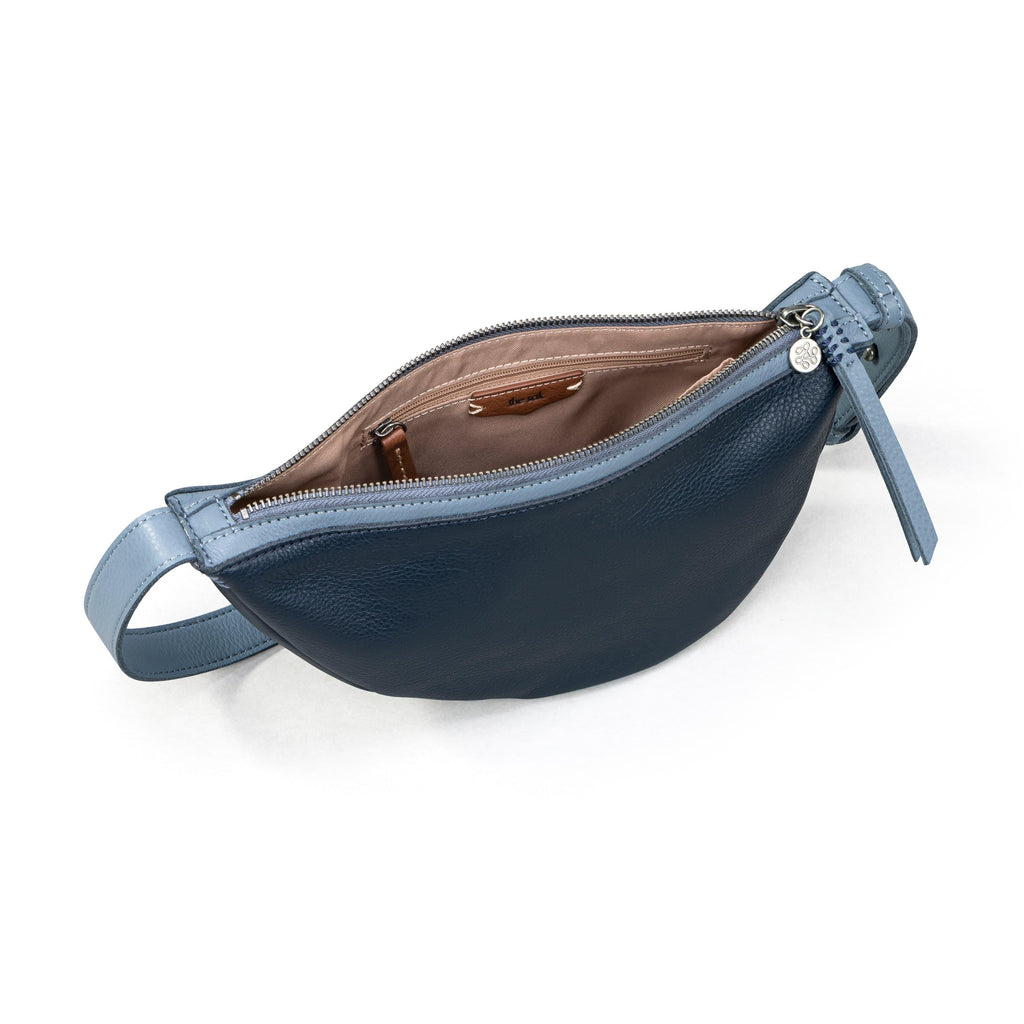The Sak Tess Sling - Leather - Indigo Block