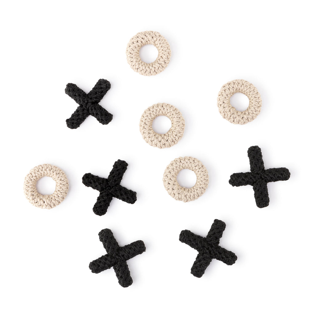 The Sak Brixton Tic Tac Toe Set - Hand Crochet - Black Multi
