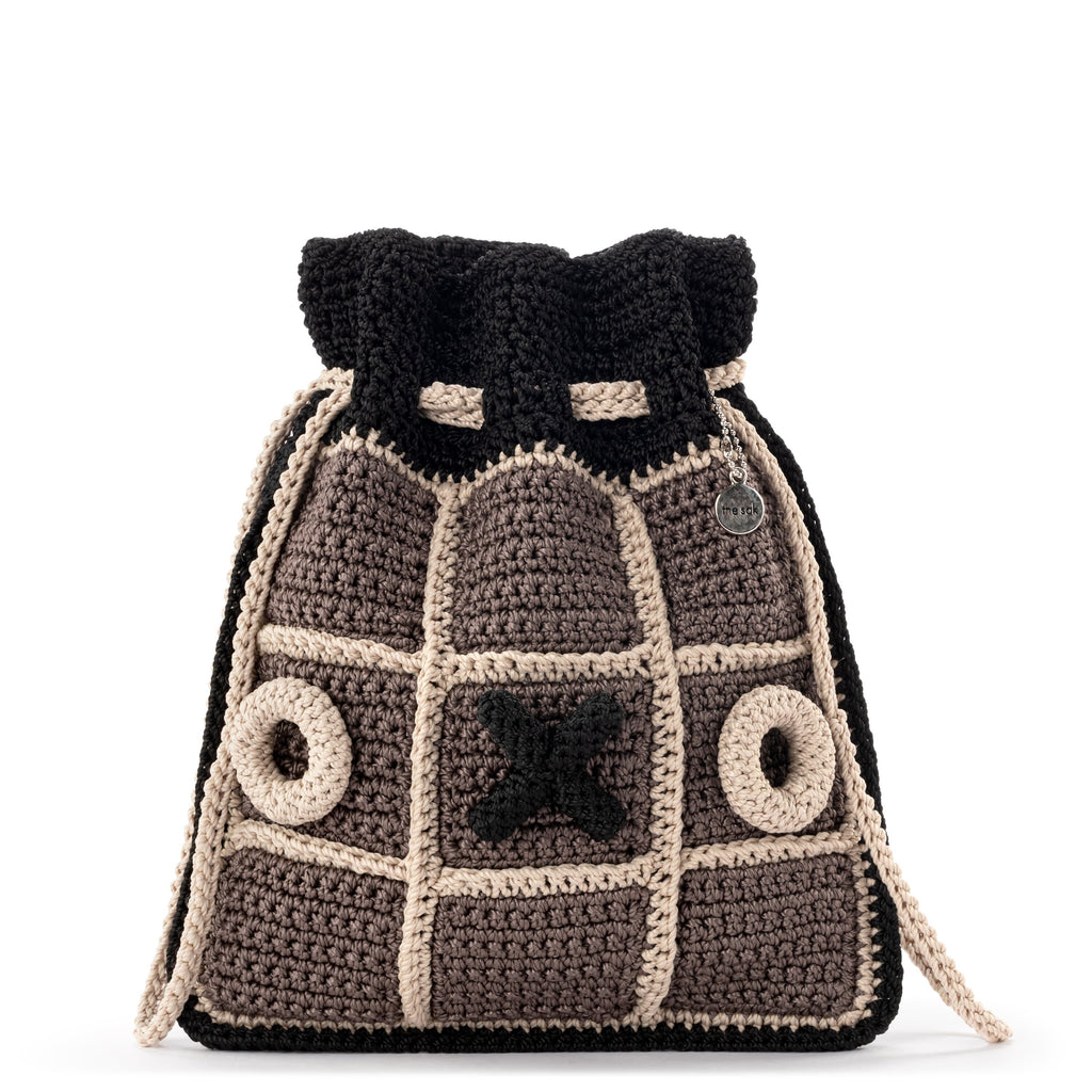 The Sak Brixton Tic Tac Toe Set - Hand Crochet - Black Multi