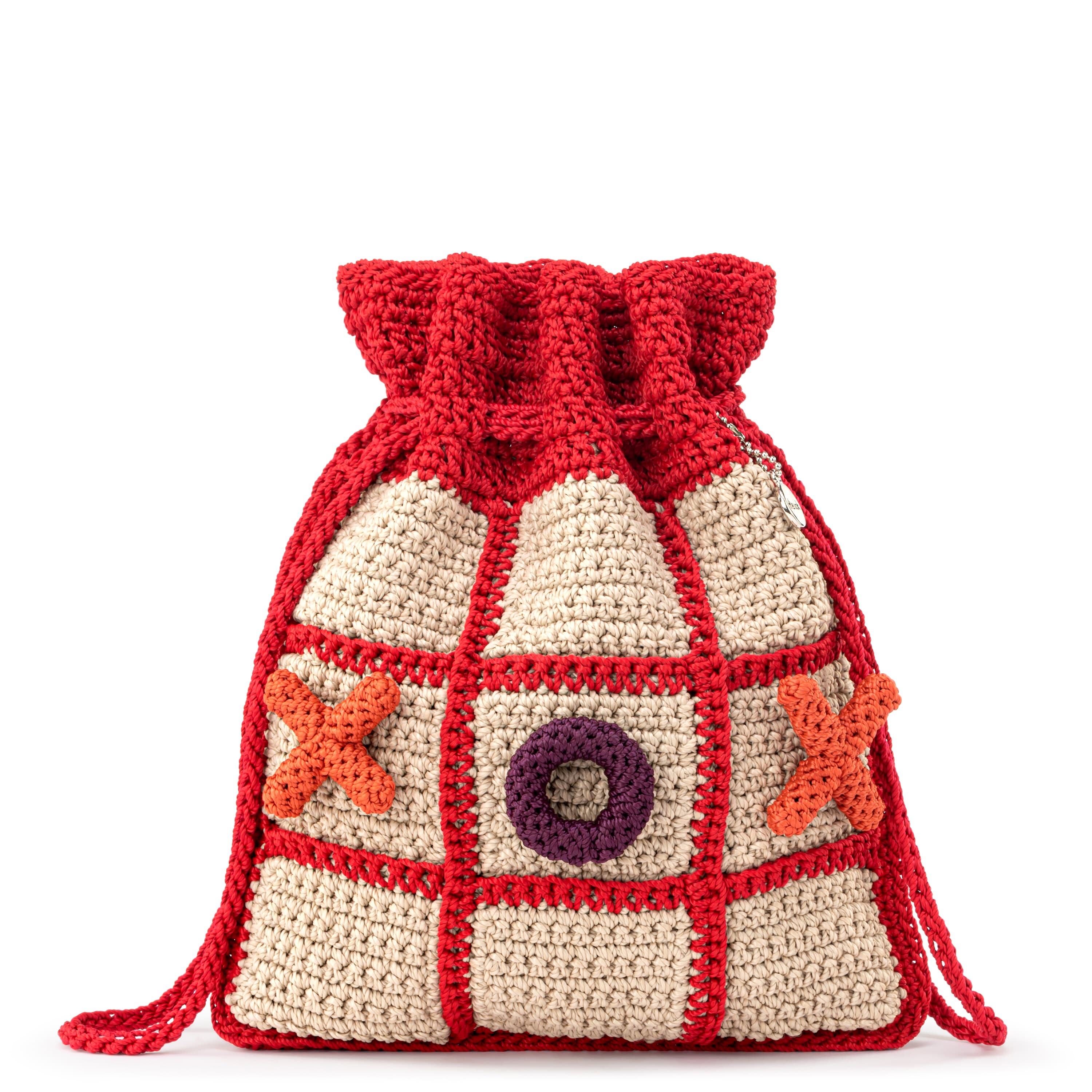 The Sak Brixton Tic Tac Toe Set - Hand Crochet - Rainbow