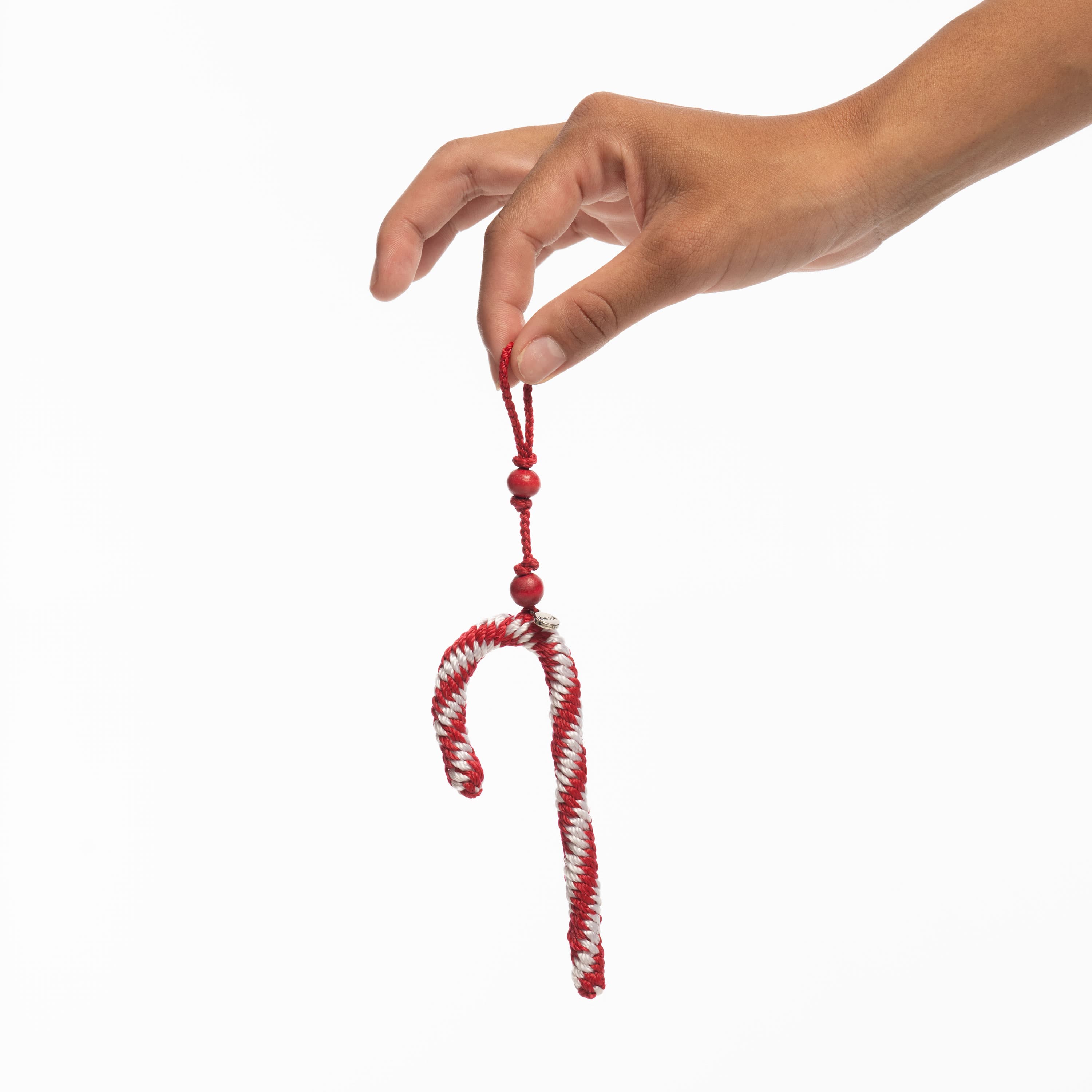 The Sak 9 Piece Ornament Set - Hand Crochet - Candy Canes