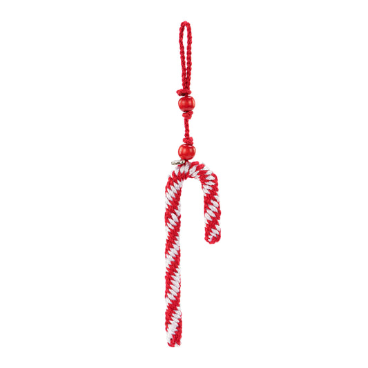 The Sak 9-Piece Ornament Set Crochet - |Candy Canes|