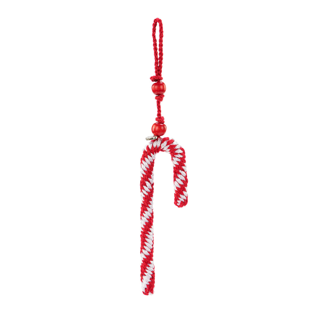 The Sak 9 Piece Ornament Set - Hand Crochet - Candy Canes