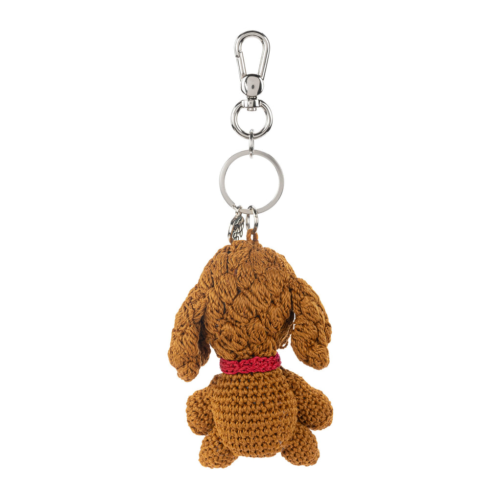 The Sak Yarnicharmz Dangle - Hand Crochet - Golden Labradoodle