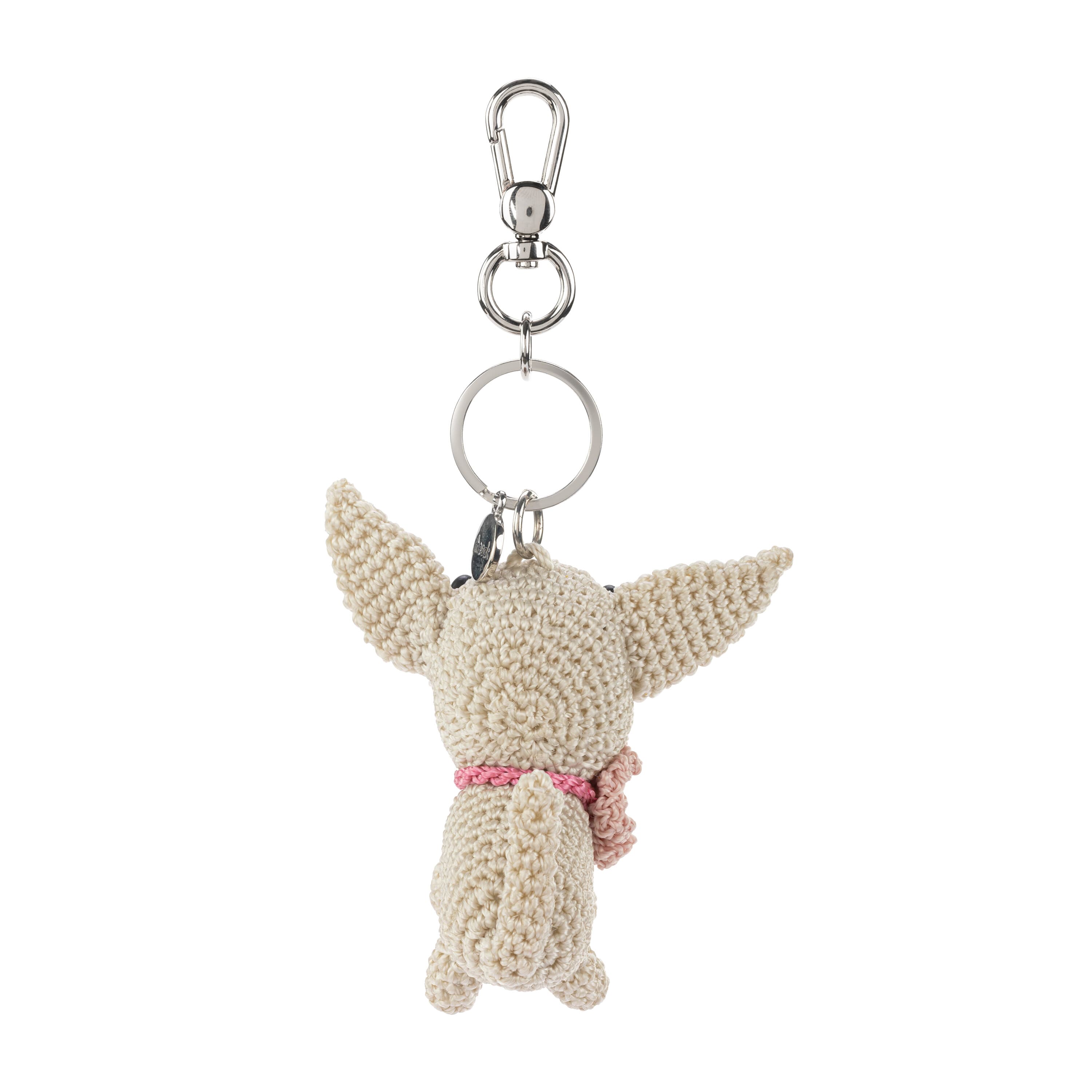 The Sak Yarnicharmz Dangle - Hand Crochet - Natural Chihuahua