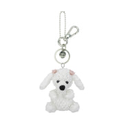 Yarnicharmz Dangle - Hand Crochet - White Poodle