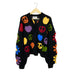 Haven Oversized Cardigan - Hand Crochet - Black Peace and Love