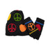 Haven Balaclava Gloves Set - Hand Crochet - Black Peace And Love