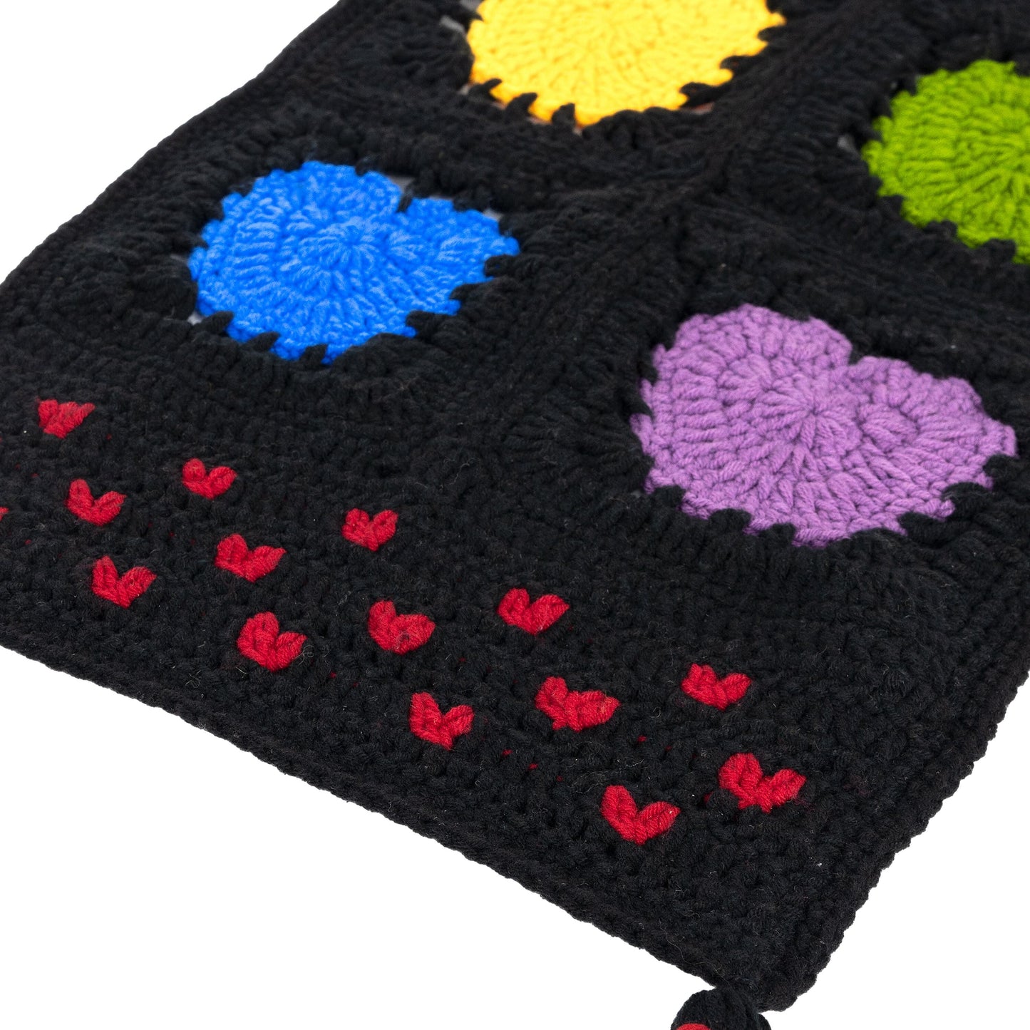 The Sak Haven Cozy Scarf - |Black Peace and Love|