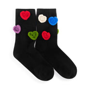 Haven Trouser Socks - Cotton - Black Hearts
