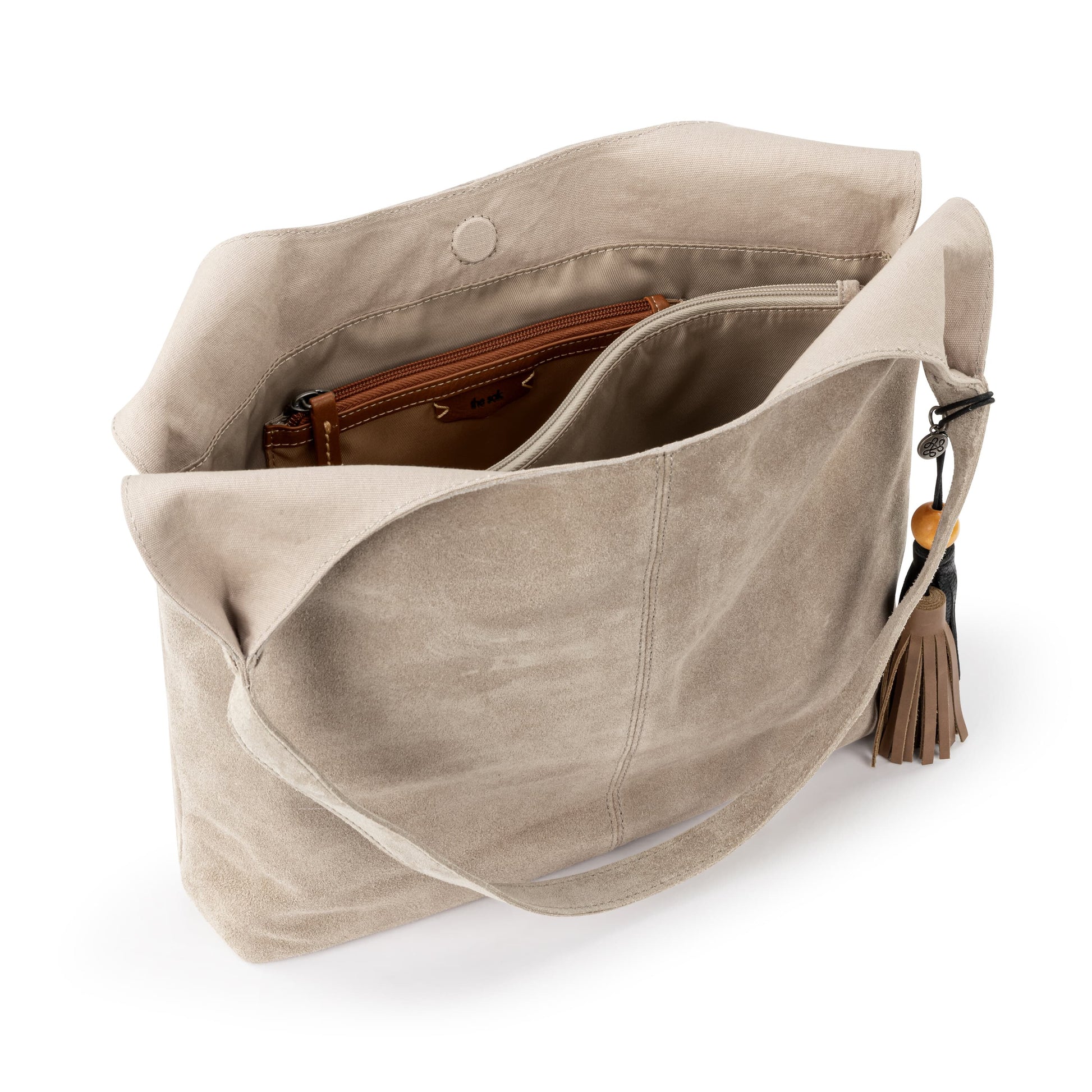 The Sak Huntley Hobo Leather - |Sand Suede|