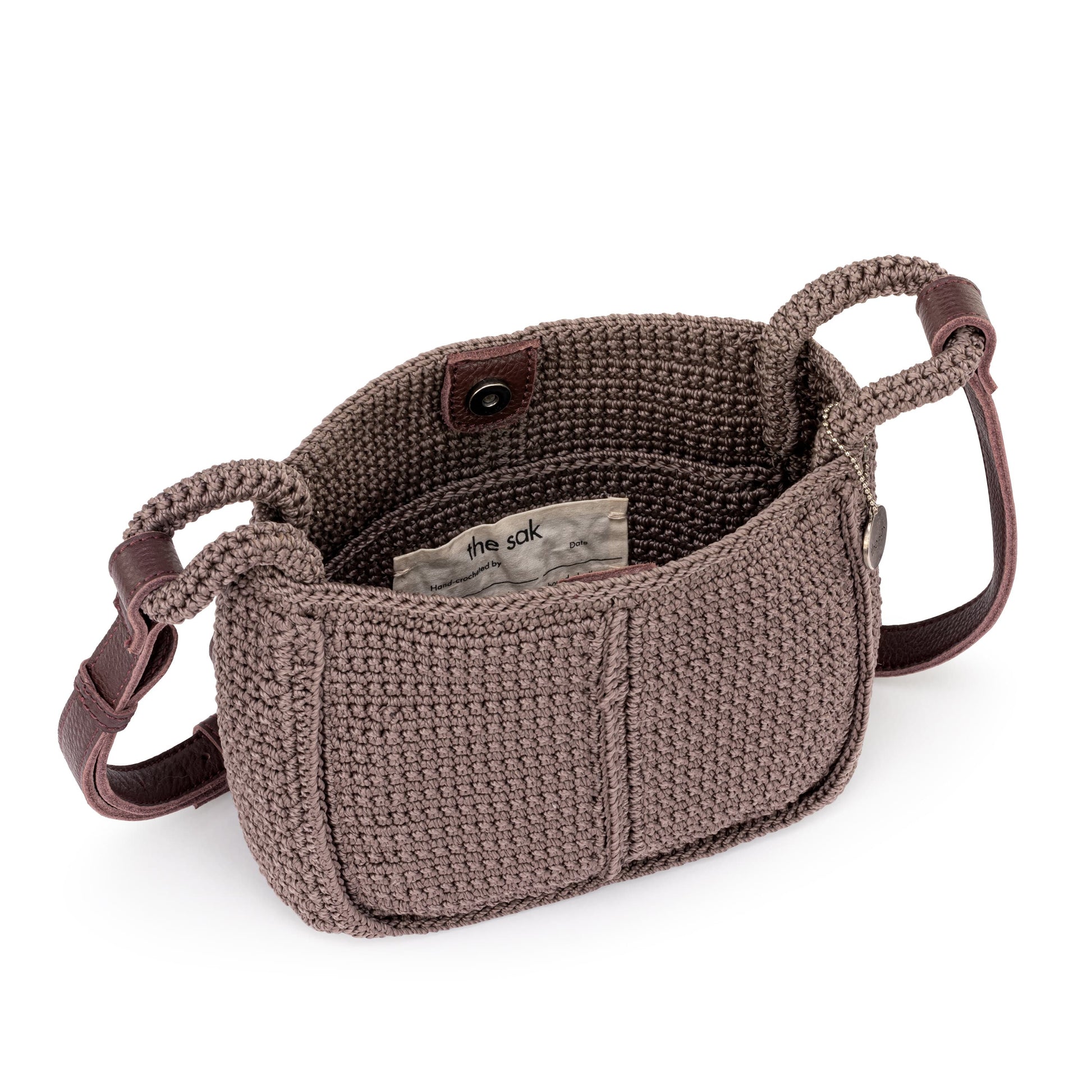 The Sak Los Feliz Mini Crossbody Crochet - |Mushroom|