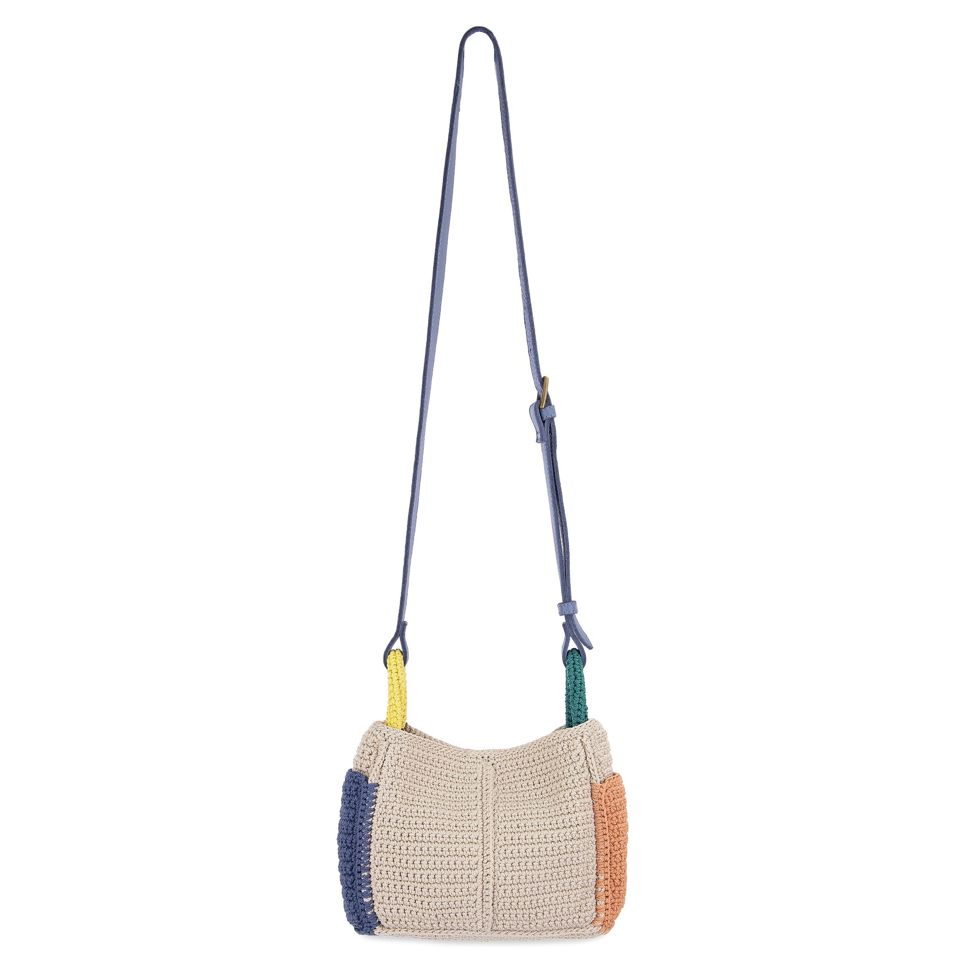 The Sak Los Feliz Mini Crossbody Crochet - |Ecru Multi Block|