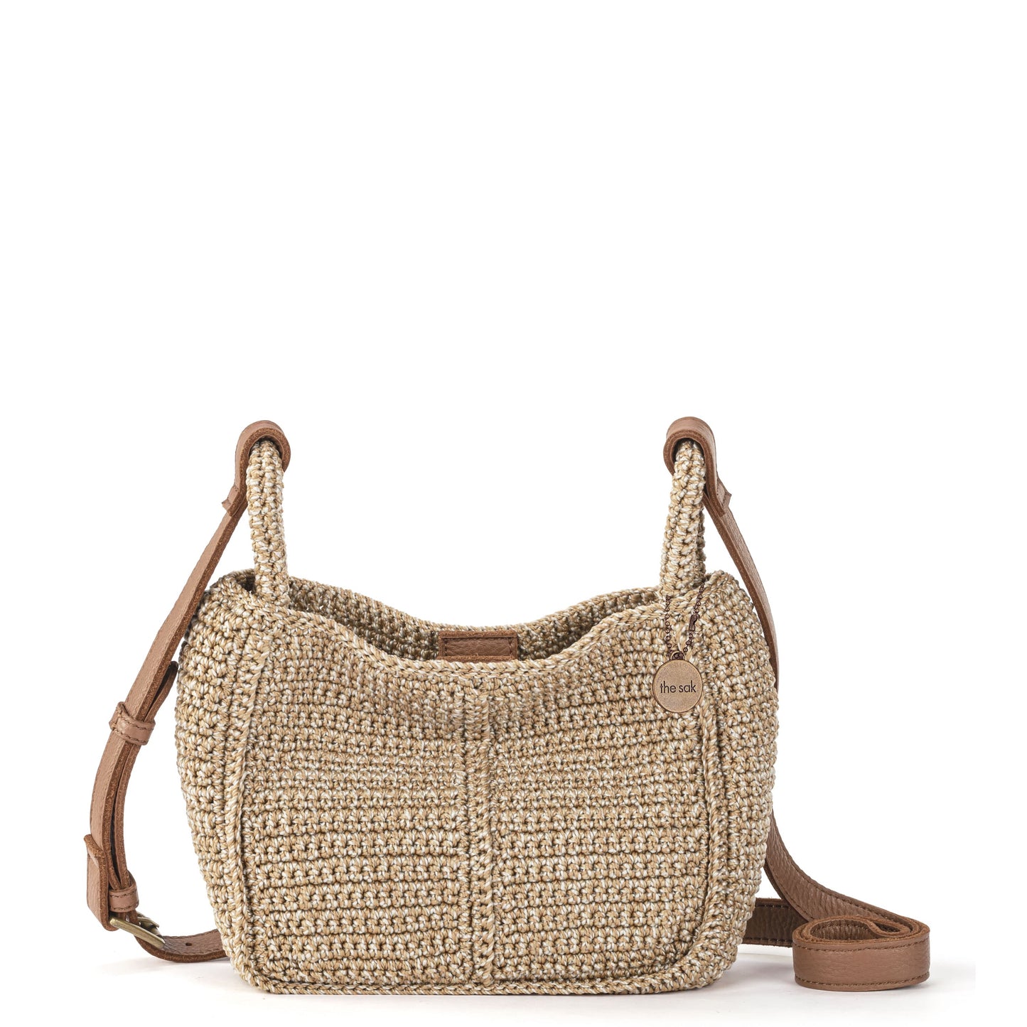 The Sak Los Feliz Mini Crossbody Crochet - |Bamboo Static|