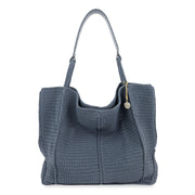 Los Feliz Large Tote - Hand Crochet - Maritime