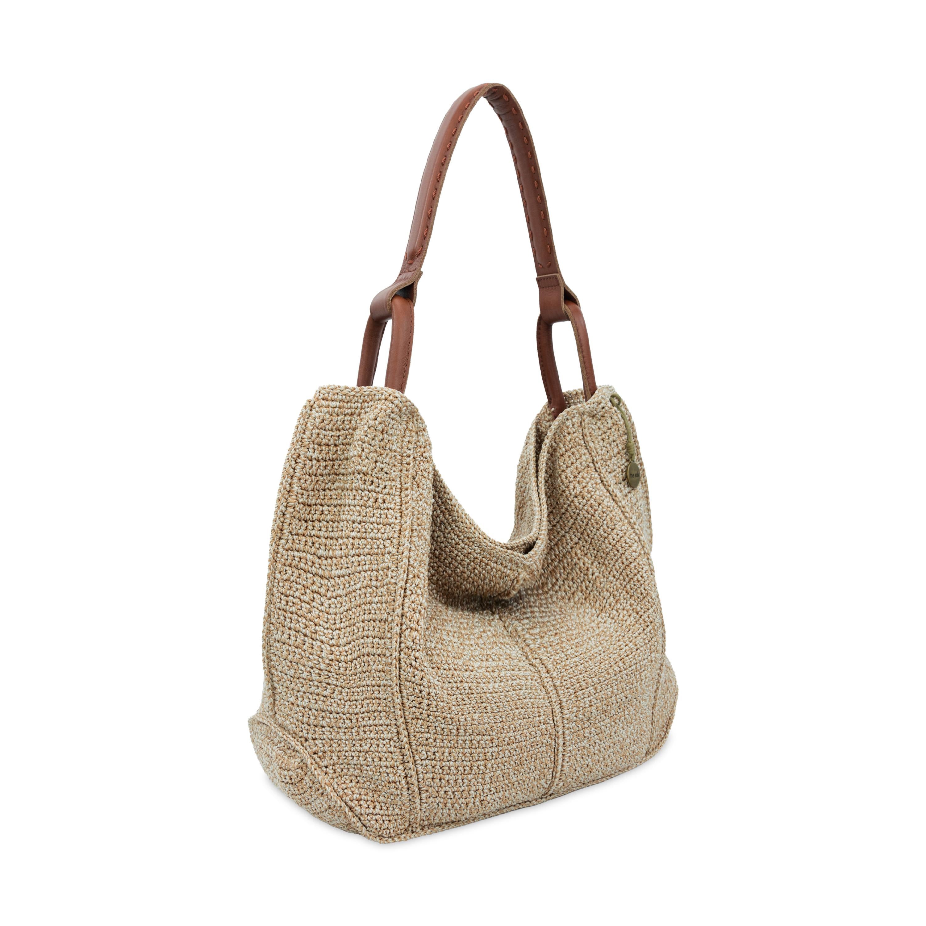 The Sak Los Feliz Large Tote - Hand Crochet - Bamboo Static