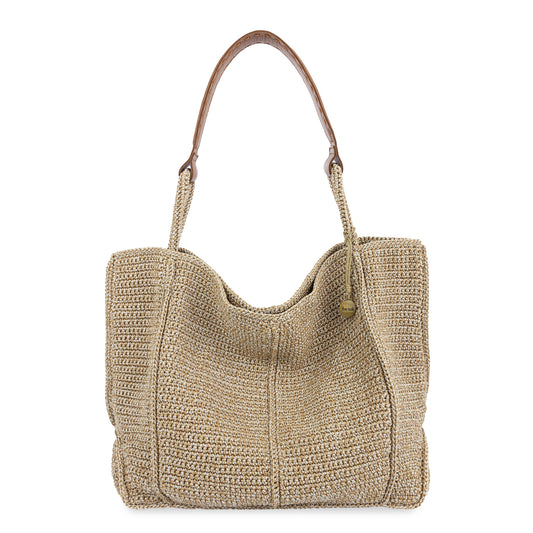 The Sak Los Feliz Slouchy Large Tote Crochet - |Bamboo Static|