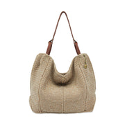 Los Feliz Large Tote - Hand Crochet - Bamboo Static