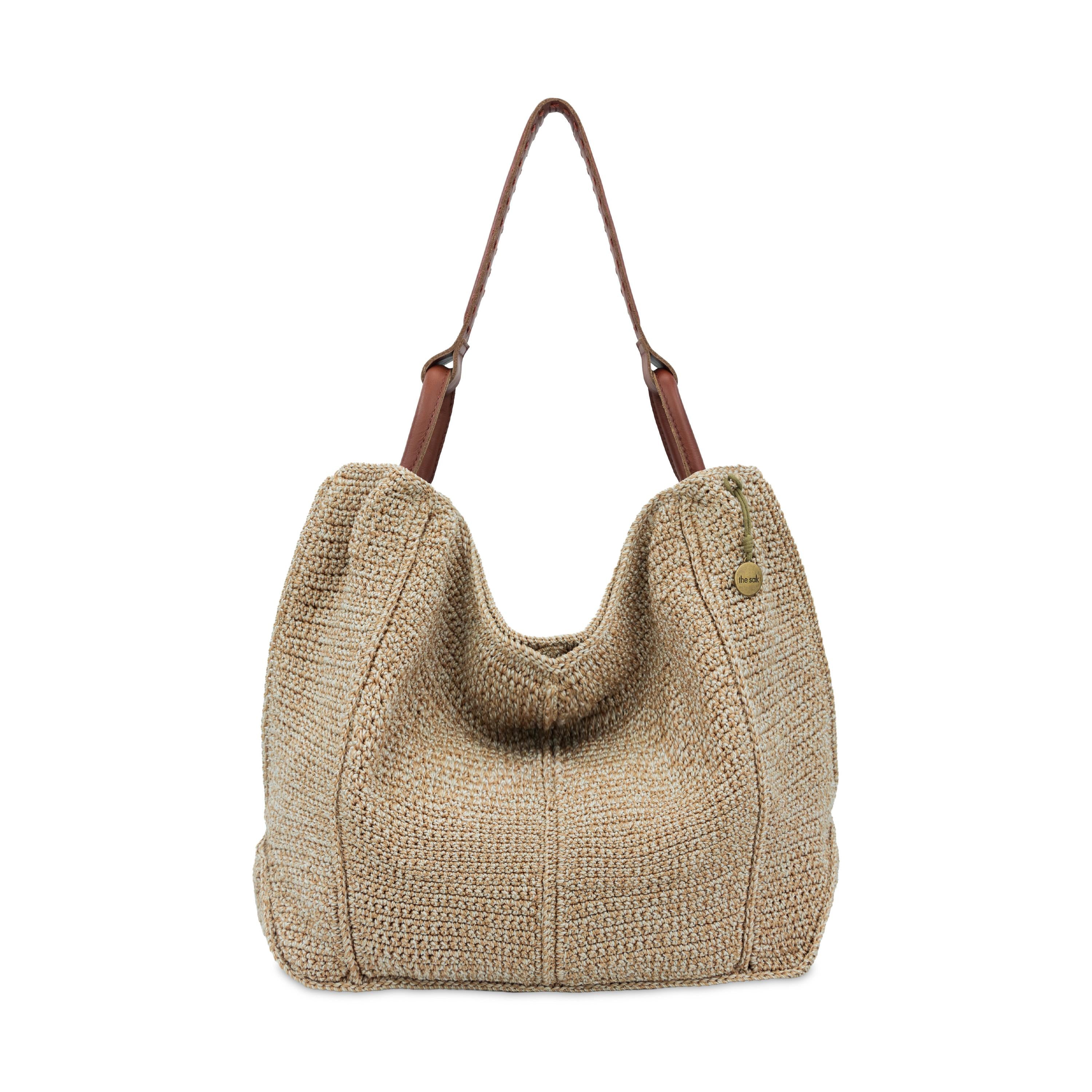 The Sak Los Feliz Large Tote - Hand Crochet - Bamboo Static
