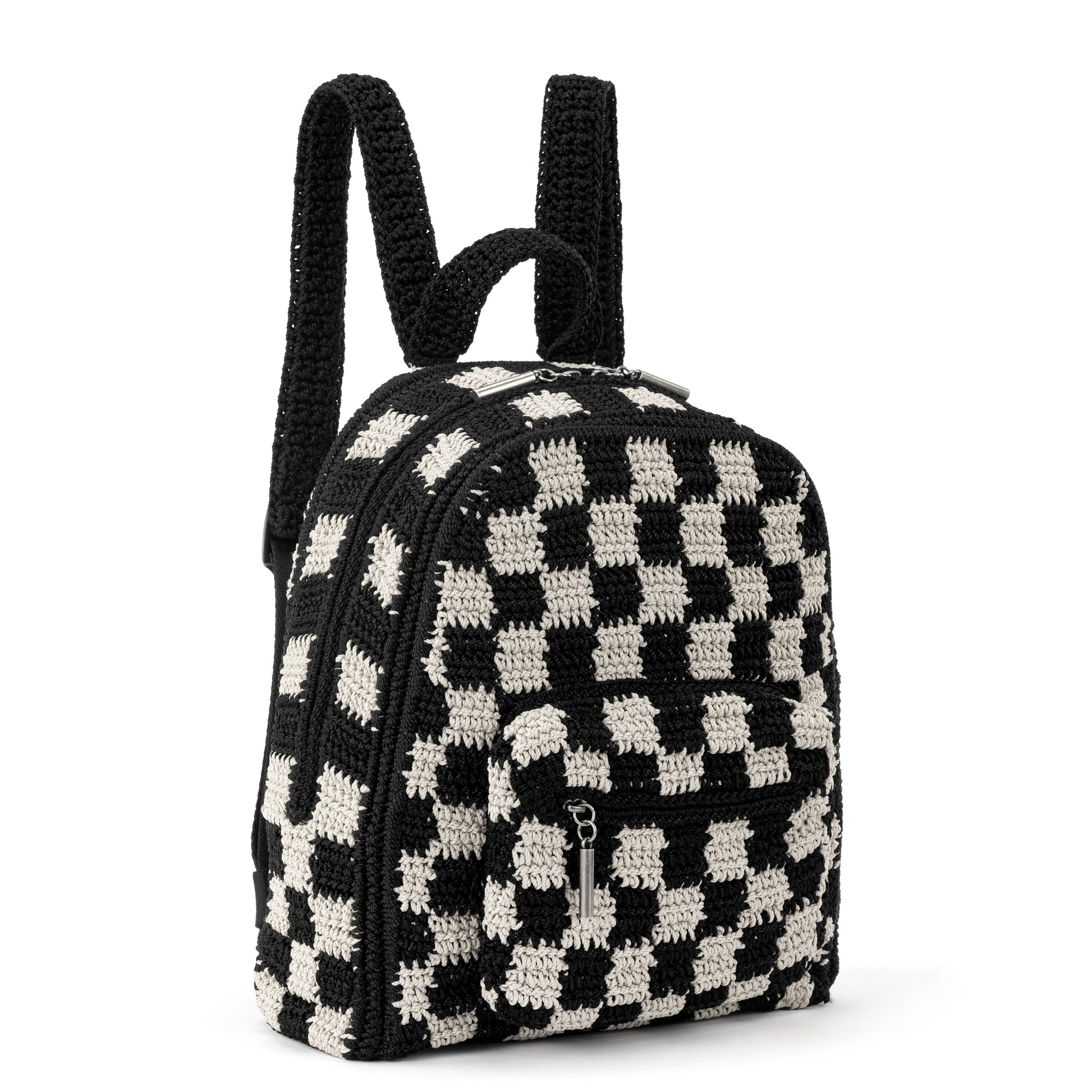 The Sak Misty Kids Backpack Crochet - |Black Check|