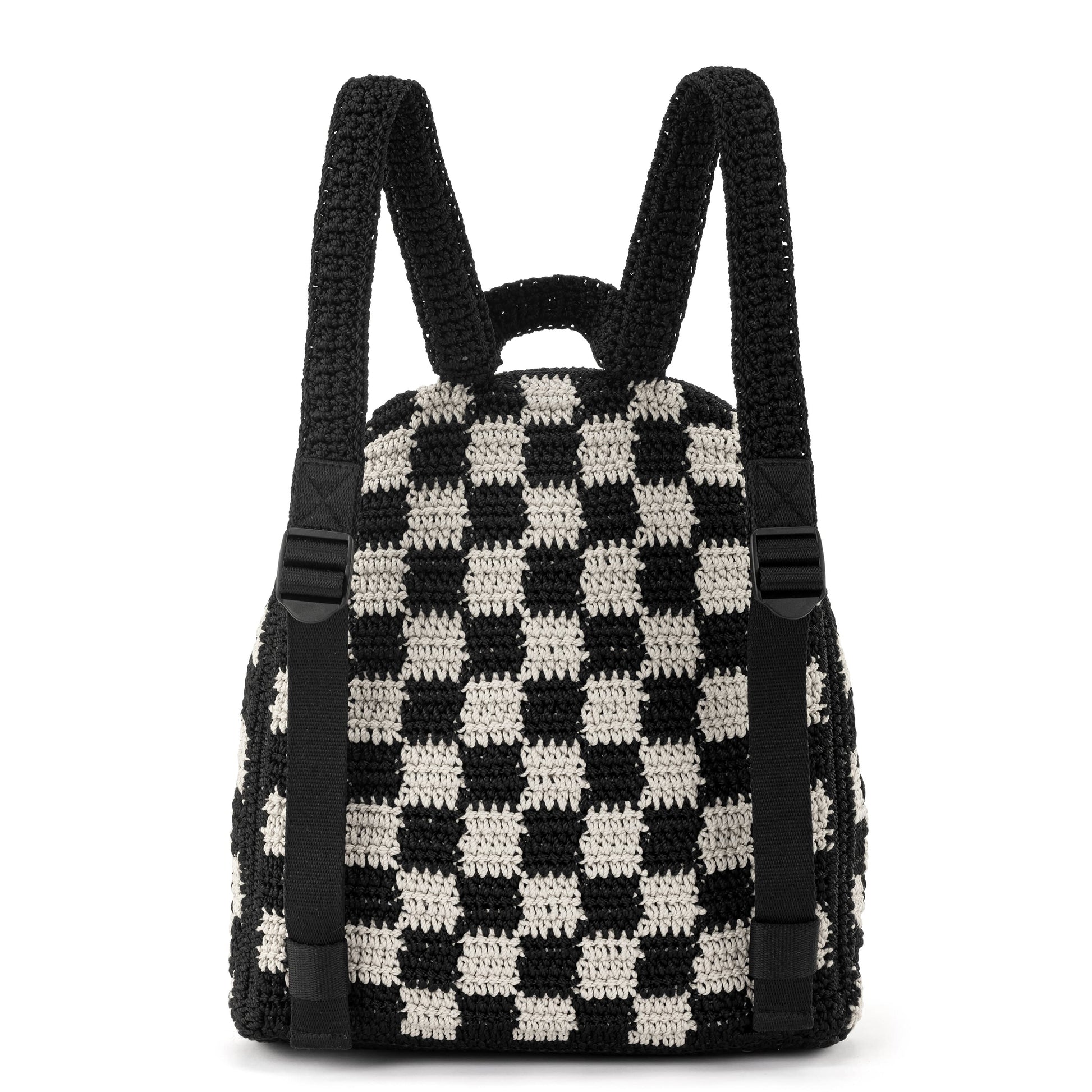 The Sak Misty Kids Backpack Crochet - |Black Check|