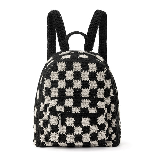 The Sak Misty Kids Backpack Crochet - |Black Check|