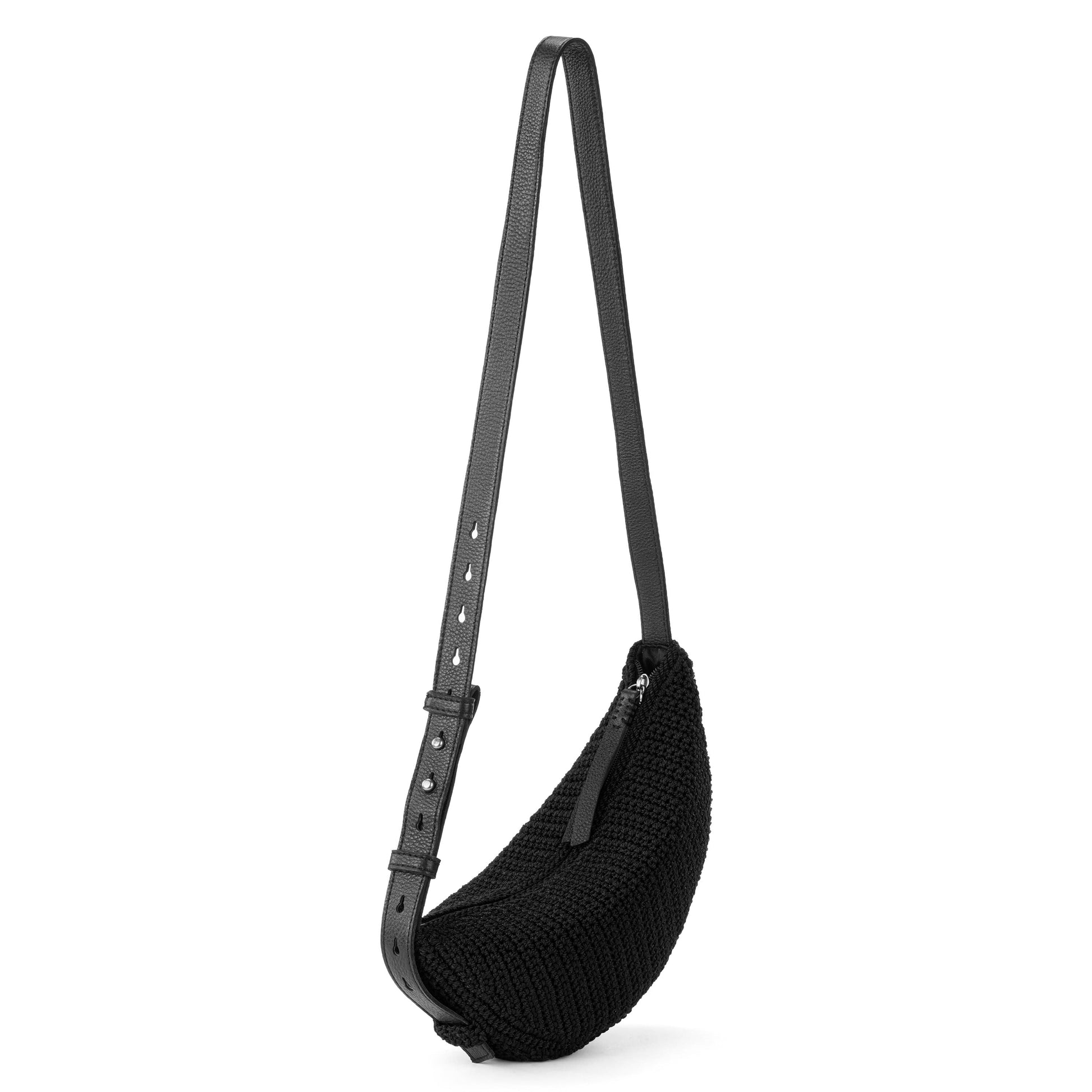 The Sak Tess Sling Bag Crochet - |Black|