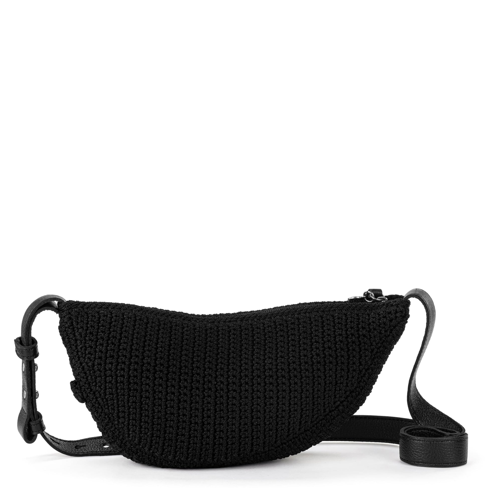 The Sak Tess Sling Bag Crochet - |Black|