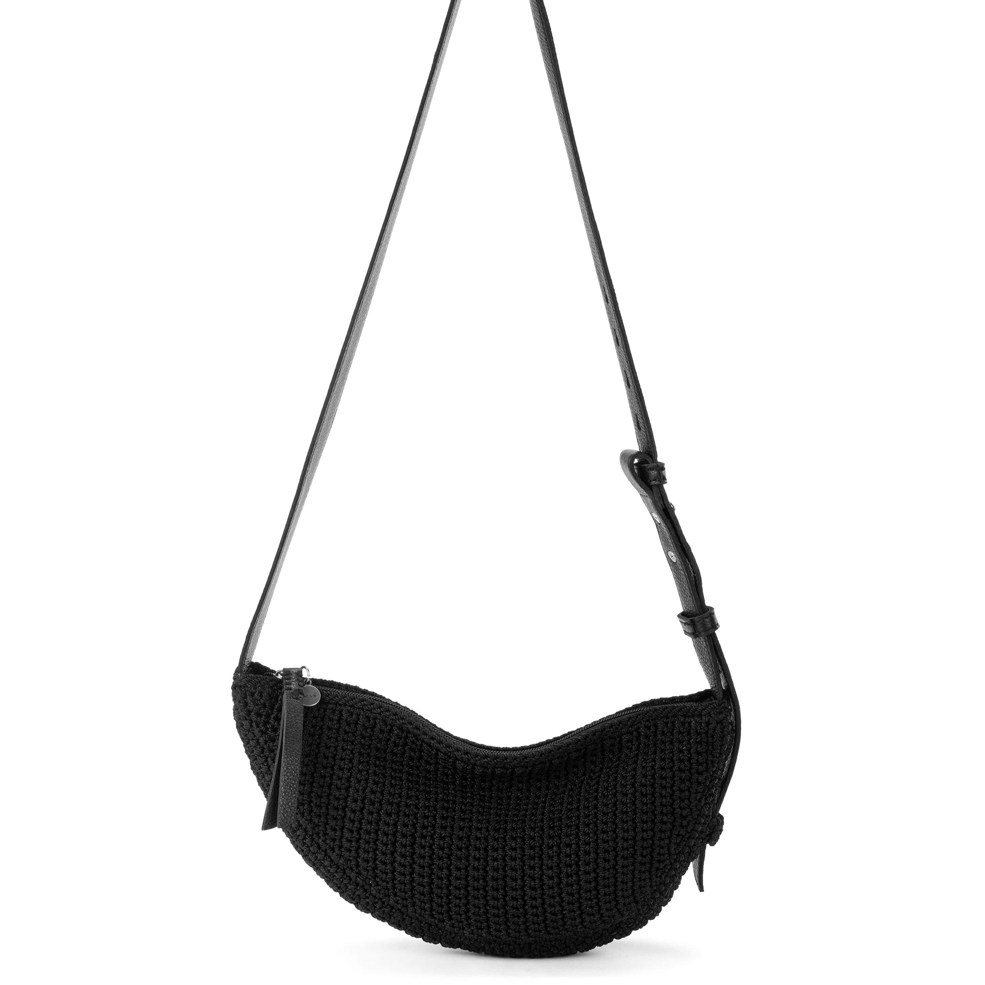 The Sak Tess Sling Bag Crochet - |Black|