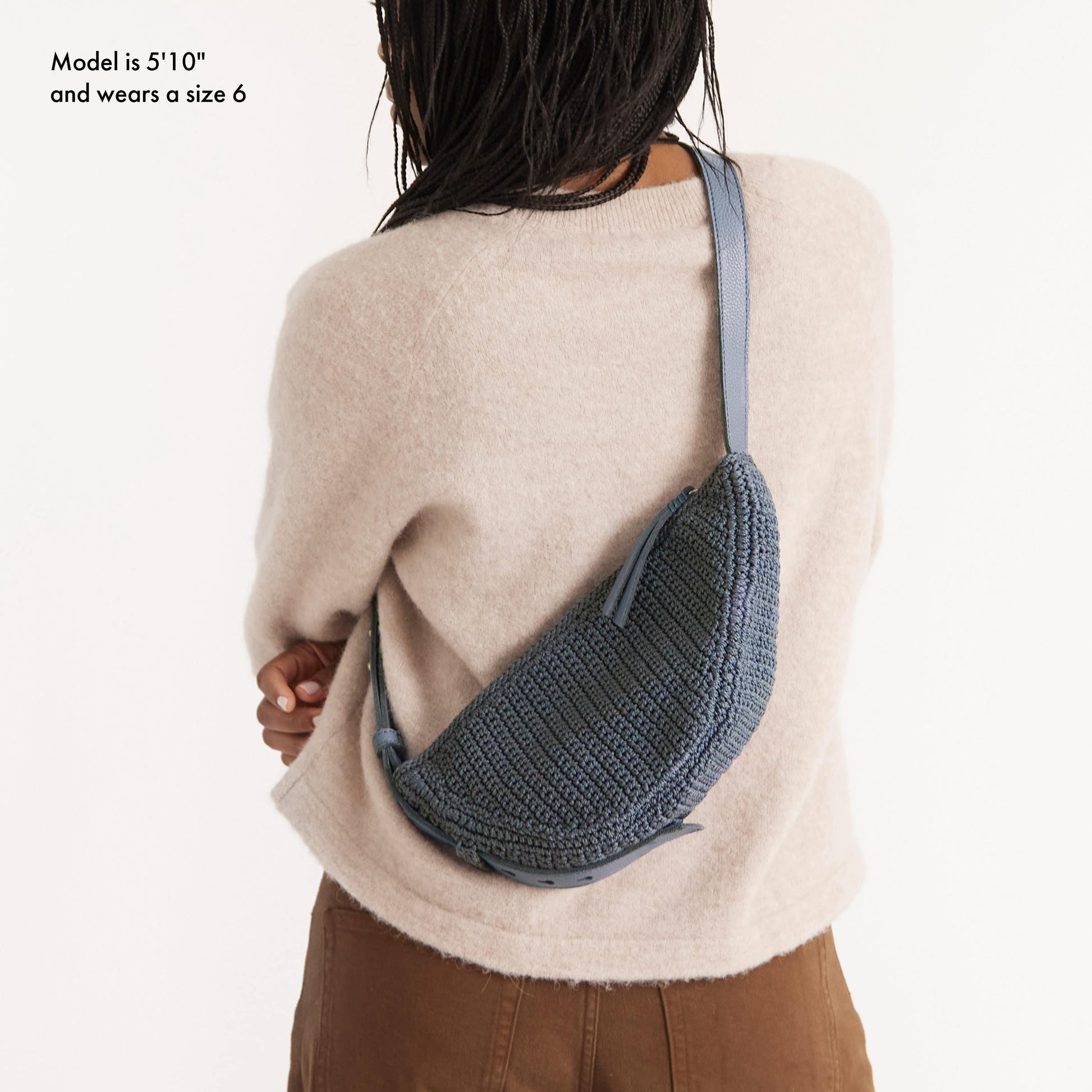 The Sak Tess Sling Bag Crochet - |Maritime|