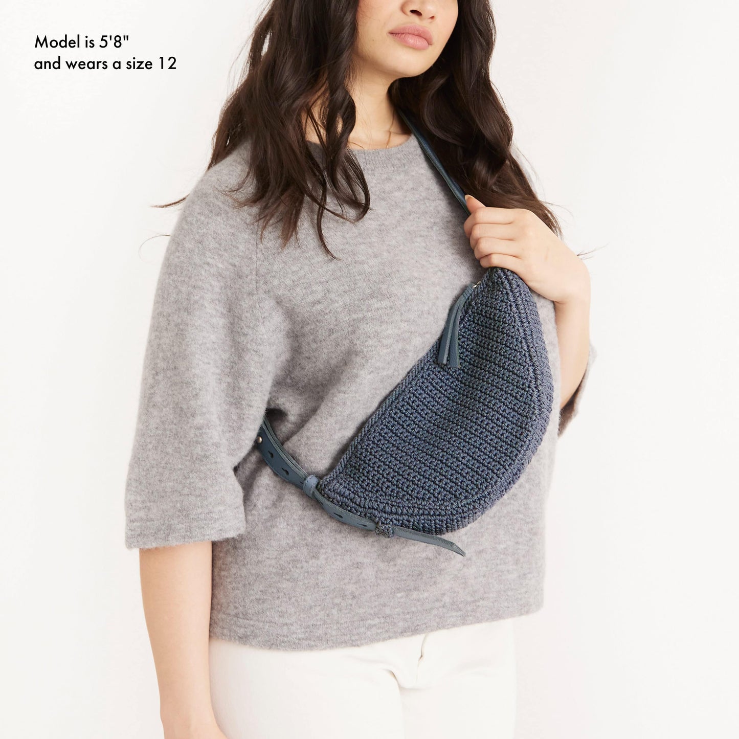 The Sak Tess Sling Bag Crochet - |Maritime|