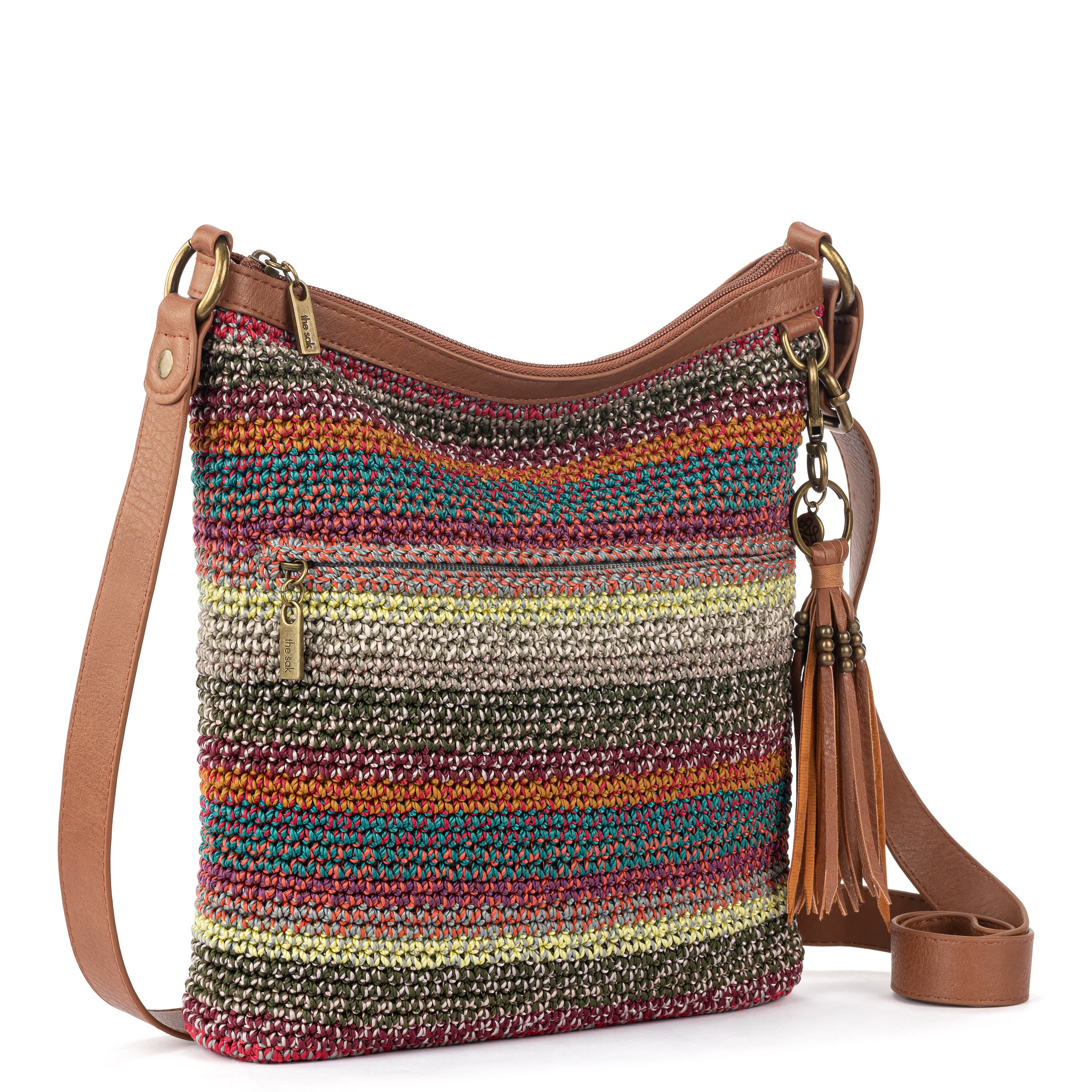 The Sak Lucia Crossbody - Hand Crochet - Sunset Stripe