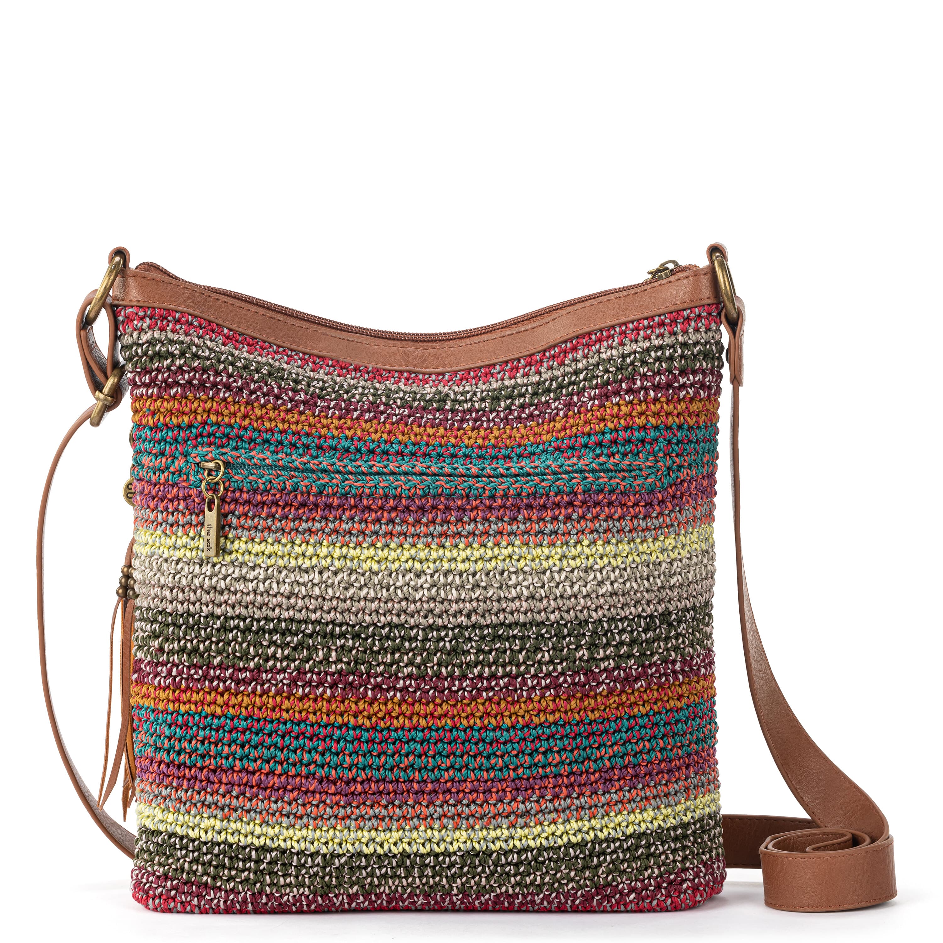The Sak Lucia Crossbody - Hand Crochet - Sunset Stripe